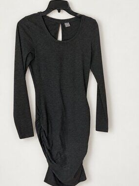 Simply YAS Dark Gray Long Sleeve Dress